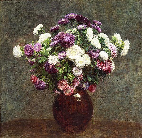 Henri Fantin-Latour Asters in a Vase oil painting picture